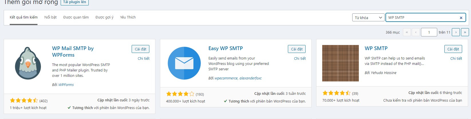 Cách cài đặt SMTP cho Wordpress