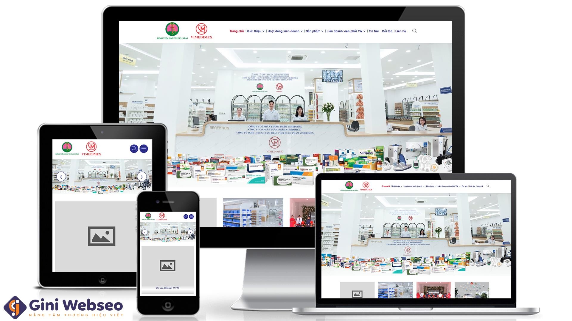 Thiết kế website bệnh viện Vietpharm