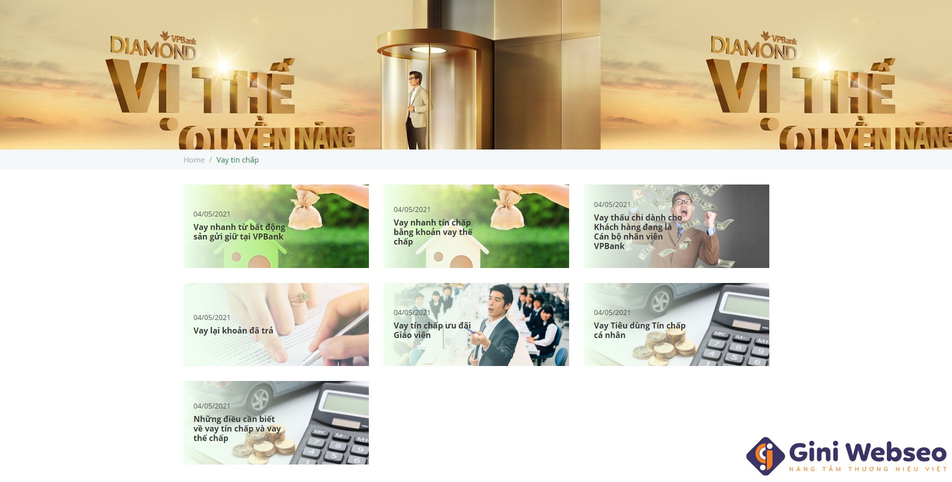 Thiết kế website ngân hàng HN BANK